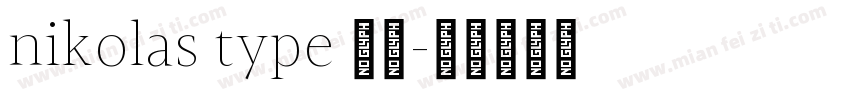 nikolas type 字体字体转换